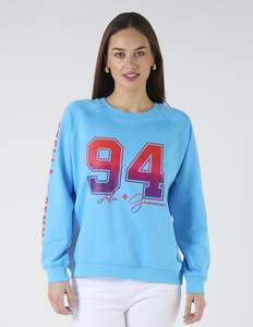 Classic Sweater - Sky Blue Ombre Varsity