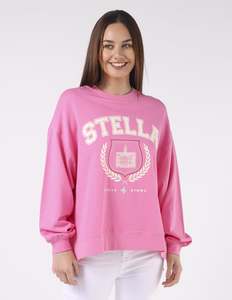 Sale Sweaters: Sunday Sweater - Bright pink with Harvard