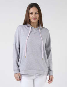 Hoodie - Light Grey Angel wings