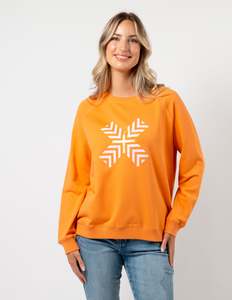 Sale Sweaters: Classic Sweater - Mandarin with Candy Cross