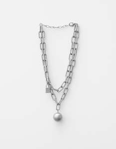 Sale Jewellery: Silver Ball and Chain Necklace