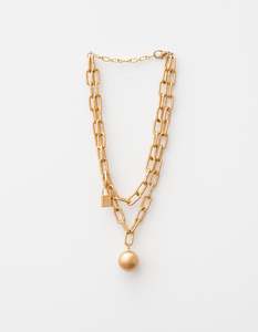 Sale Jewellery: Gold Ball and Chain Necklace