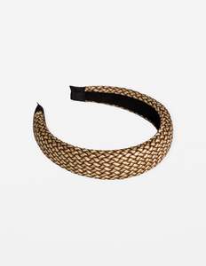 Sale Accessories: Weave Hairband - Gold