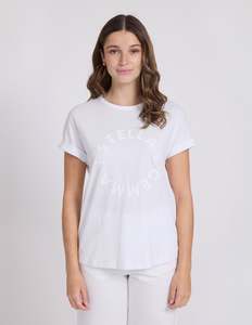 Tops: Soho Cuff Tee - White Rotation