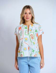 Tops: Martina Blouse - Limoncello Spritz
