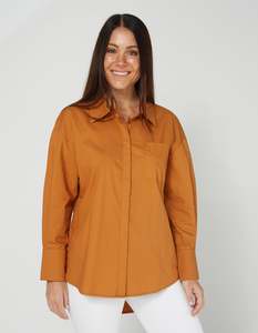 Tops: Silverlake Shirt - Dark Terracotta