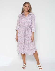 Heather Dress - Stripey Triangles