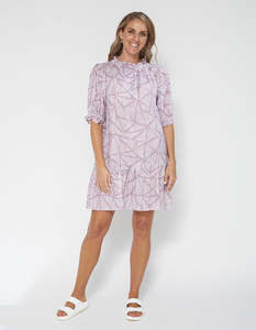 Azalea Dress - Stripey Triangles