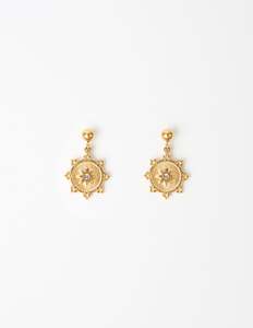 Earrings Medallion - Gold