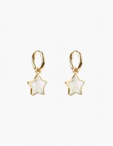 Jewellery: Earrings Shell Star - Gold
