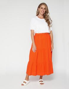 Daphne Skirt - Tomato