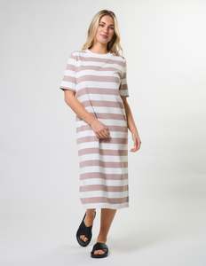 Sandy Dress - Blush Stripe