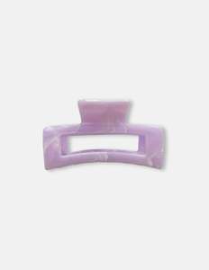 Rectangle Hair Claw - Marbled Lilac