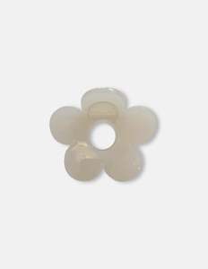 Accessories: Flower Outline Hair Claw - Light Pink