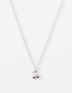 Jewellery: Necklace Cherries - Silver