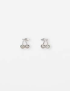 Earrings Cherries - Silver