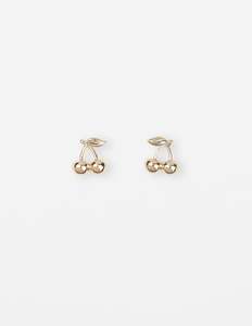 Earrings Cherries - Gold