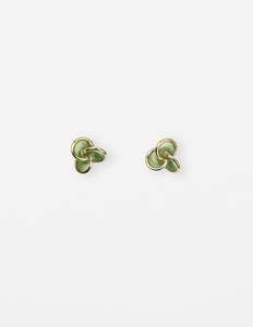 Jewellery: Earrings Flower - Green