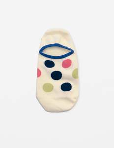 Sock Multi Dots - White