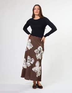 Callista Skirt - Cocoa Blooms
