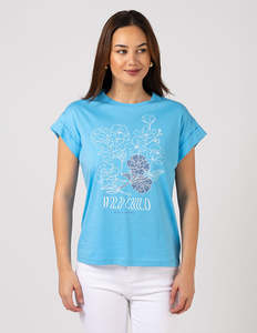 Sale Tees: Ace Tee - Baby Blue Wild Child