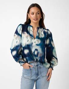 New Collection: Cecily Top - Navy Floral Blur