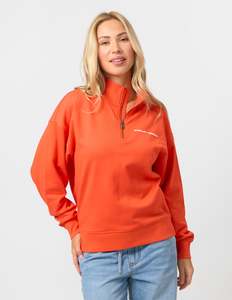 Core 1/4 Zip Sweatshirt - Cherry