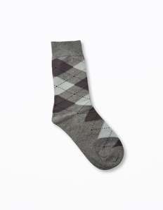 New: Sock Jacqured - Grey / Blue / Charcoal