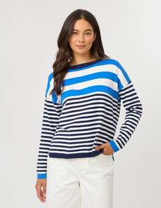 High Street Jumper - Cobalt/Navy