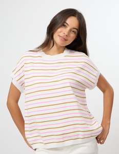 Gwen Tee - Milk/Pink/Bronze