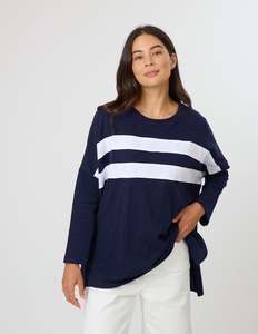 Orlando Top - Navy