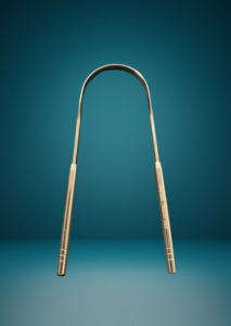 100g Mineral Toothpaste: Stainless Steel Tongue Scraper