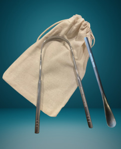 Scoops: Combo Deal - Stainless Steel Tongue Scraper & Scoop