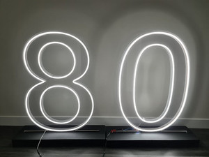 Eighty - Neon Numbers Stellar Backdrops