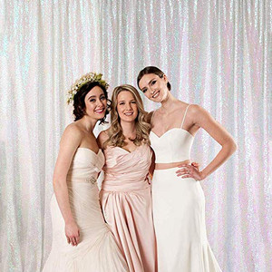 White Sequins Stellar Backdrops