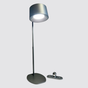 Frontpage: 360° Silver/Grey LED USB Table Lamp