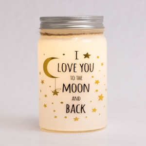 I Love You to the Moon and Back Sparkle Jar