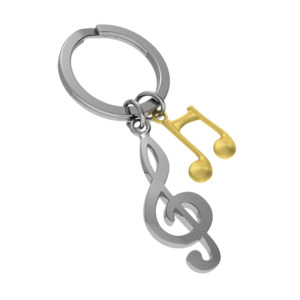 Musical Notes Keychain