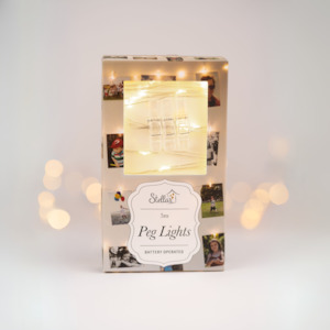 5m Peg Seed Light String Silver Wire