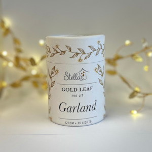 Gold Garland Fabric Seed Light