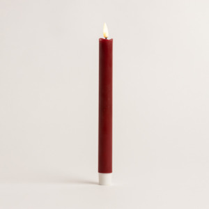 Led Candles: Red LED Table Candle Two Pack