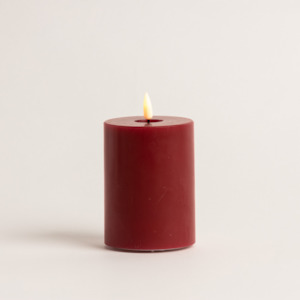 Led Candles: 10cm x 7.5cm Red LED Candle