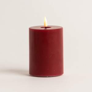 Led Candles: 15cm x 7.5cm Red LED Candle