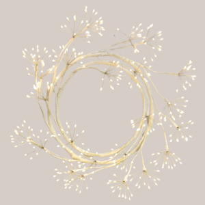 Trees: White Spiral Wreath