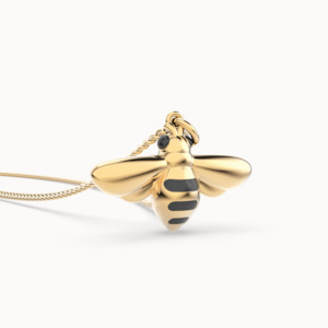 Chocli: Chocli Bee 18K Gold Plated Necklace