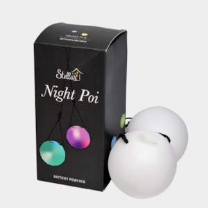 Led Poi: Battery LED Night Poi Pair