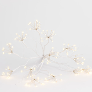 Trees: Hanging White Starburst Branch Lights