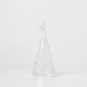 Sale: 15cm Glass Table Top Wave Tree - unlit