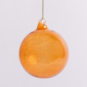 Sale: Burnt Orange Nest Glass Bauble