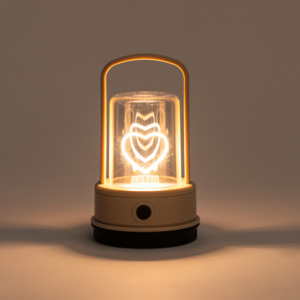 Pink Heart Lantern USB Recharge